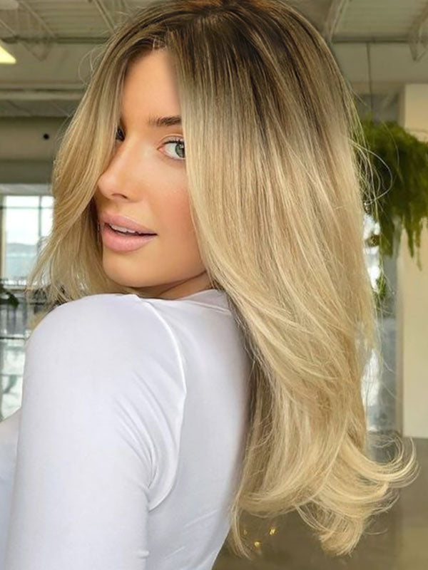 Hair Topper 5"x 6" Mono Base Ombre #T4/60