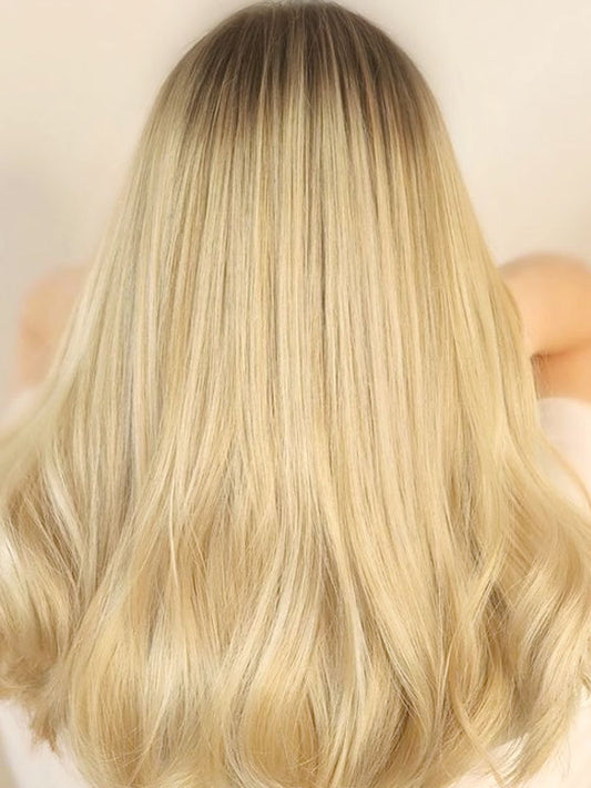 Lace Front Wig with Silk Top Ombre #T4/60