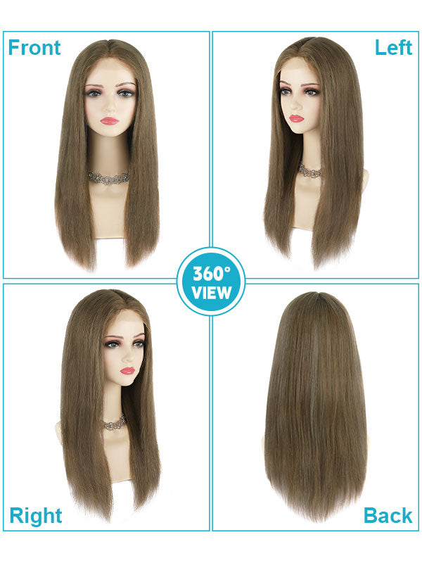Lace Front Wig with Silk Top Balayage #B2/8