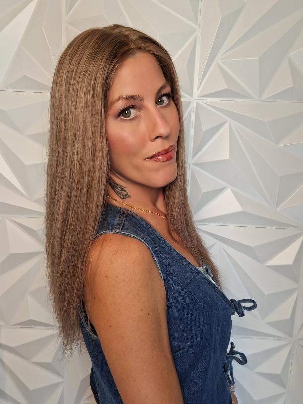 Lace Front Wig with Silk Top Highlights #P10/50