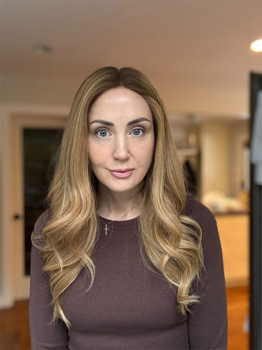 Lace Front Wig with Silk Top Highlights #P7/10
