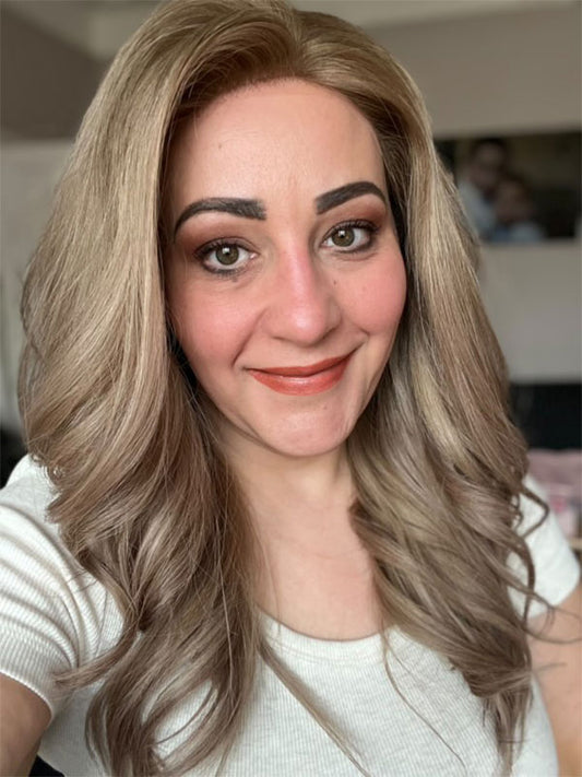 Lace Front Wig with Silk Top Highlights #P10/50
