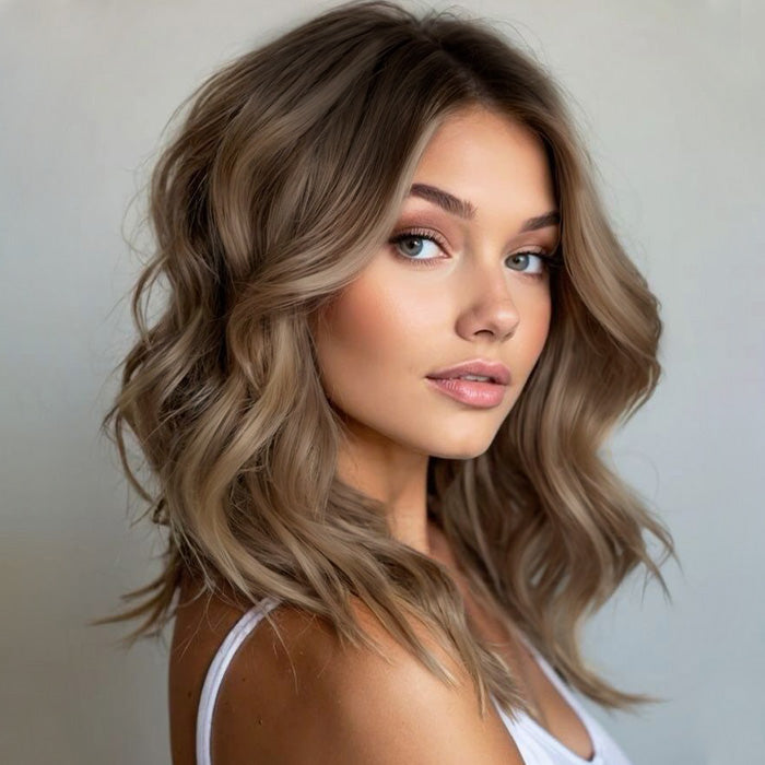 Hair Topper 5"x 6" Mono Base Ombre #8C/60