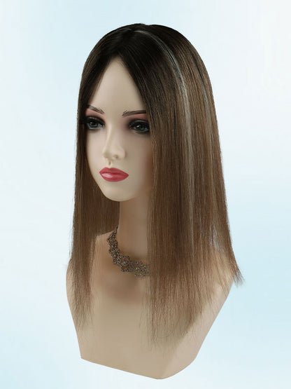Hair Topper 3"x 5" Mono Base Balayage #B2/8