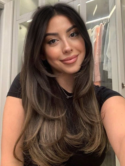 Hair Topper 3"x 5" Mono Base Balayage #B2/8