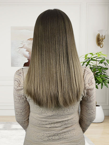 Lace Front Wig Chestnut Brown with Balayage Color #GT3 20“