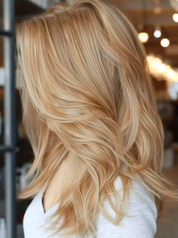 Lace Front Wig Human Hair Highlights #P18/60