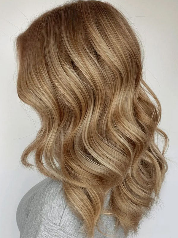 Lace Front Wig Human Hair Ombre Highlights #T10A-P10A/60