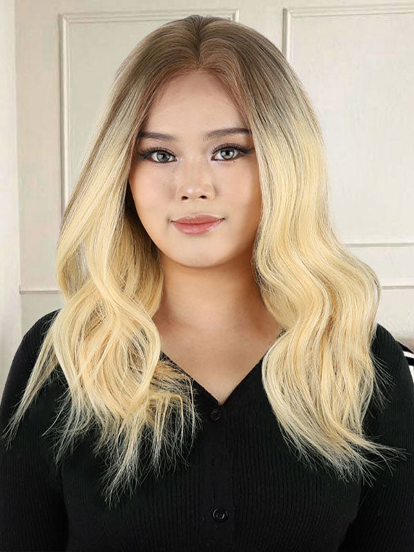 Lace Front Wig with Silk Top Balayage Color #B2/60