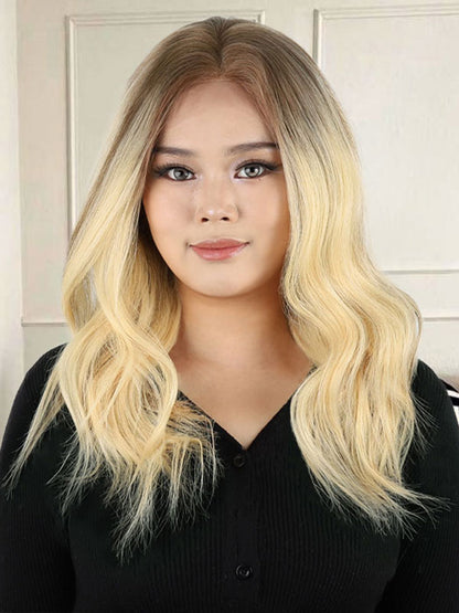 Lace Front Wig with Silk Top Balayage Color #B2/60