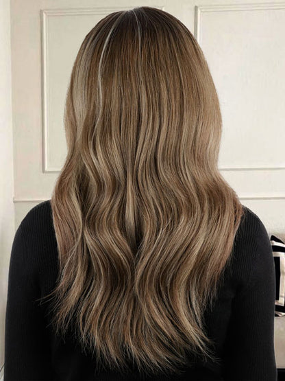 Lace Front Wig with Silk Top Balayage Color #B2/8