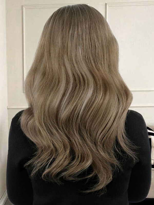 Lace Front Wig with Silk Top Highlights Color #P10/50