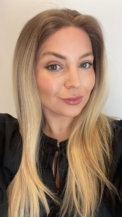Lace Front Wig with Silk Top Balayage #B2/60