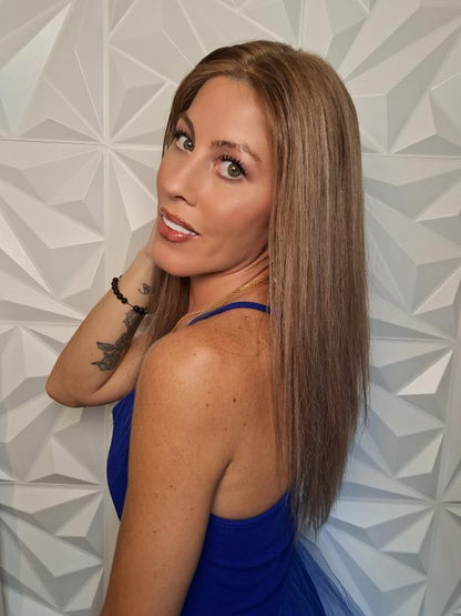 Lace Front Wig with Silk Top Highlights #P10/50