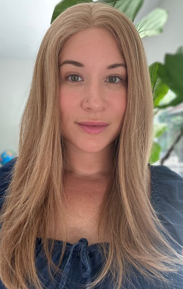 Lace Front Wig with Silk Top Highlights #P7/10