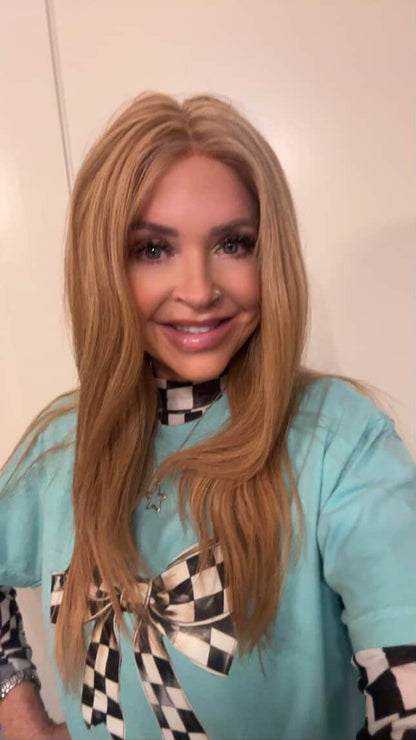 Lace Front Wig with Silk Top Highlights #P7/10